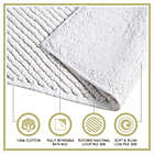 Alternate image 11 for Clean Spaces Aure 100% Cotton Reversible 24&quot; x 40&quot; Bath Rug in White