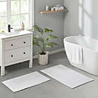 Alternate image 3 for Clean Spaces Aure 100% Cotton Reversible 24&quot; x 40&quot; Bath Rug in White