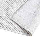 Alternate image 6 for Clean Spaces Aure 100% Cotton Reversible 24&quot; x 40&quot; Bath Rug in White