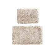 Madison Park Signature Ritzy 100% Cotton Solid Tufted Bath Rug Set in Natural (Set of 2)