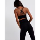 Alternate image 3 for A Pea in the Pod Medium Studio Seamless Racerback Maternity and Nursing Bra in Black