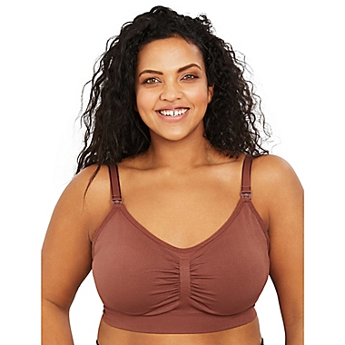 Motherhood Maternity&reg; 2X Plus Size Seamless Clip Down Maternity and Nursing Bra in Birch. View a larger version of this product image.