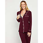 Alternate image 3 for Motherhood Maternity&reg; Small Dreamy 2-Piece Nursing Pajama Set in Wine