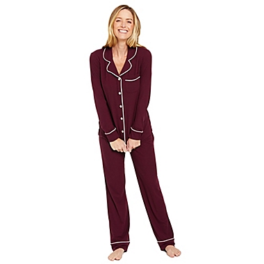 Motherhood Maternity&reg; Extra-Large Dreamy 2-Piece Nursing Pajama Set in Wine. View a larger version of this product image.