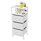 Alternate image 0 for Simply Essential&trade; Storage Cart with USB Charging Station in Bright White