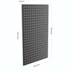 Alternate image 3 for Squared Away&trade; Wall Mounted Peg Board Organizer in Black