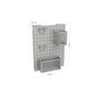 Alternate image 4 for Squared Away&trade; Organizer Cart Pegboard &amp; Accessories in Grey