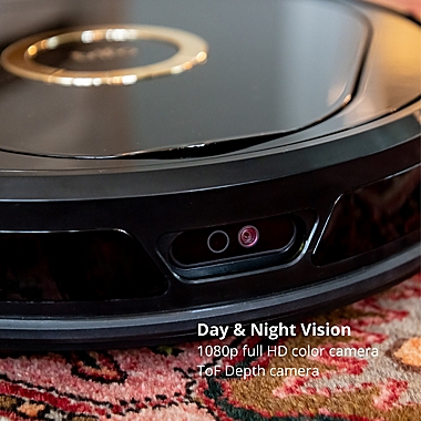 Trifo Lucy The AI Home Robot Vacuum in Black/Gold. View a larger version of this product image.
