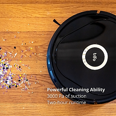Trifo Lucy The AI Home Robot Vacuum in Black/Gold. View a larger version of this product image.