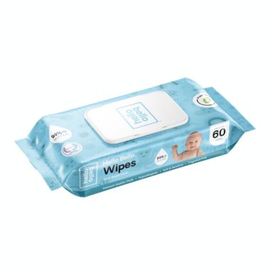 hello bello&trade; 60-Count Plant-Based Baby Wipes. View a larger version of this product image.