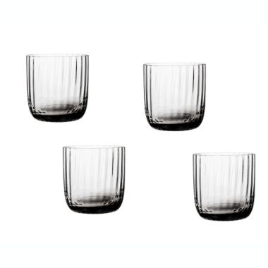 Studio 3B&trade; Optic Double Old Fashioned Glasses in Smoke (Set of 4). View a larger version of this product image.