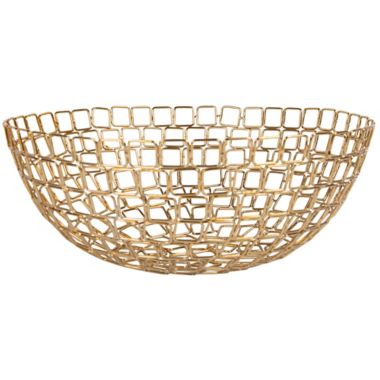 Home Essentials Transitional 10.25-Inch Decorative Wired Bowl in Gold. View a larger version of this product image.