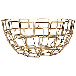 Home Essentials 9.5-Inch Decorative Ring Bowl in Gold