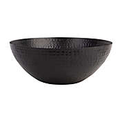 Home Essentials 10.5-Inch Decorative Aluminum Bowl in Black