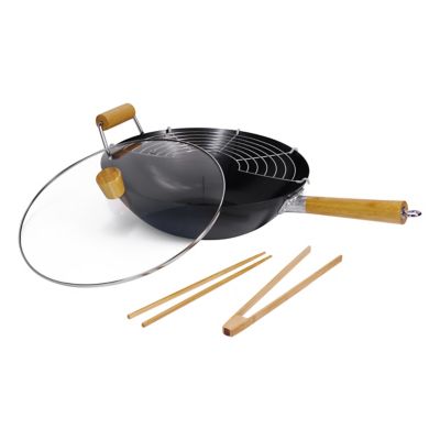 Our Table&trade; 5-Piece Carbon Steel Wok Set