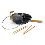 Our Table&trade; 5-Piece Carbon Steel Wok Set