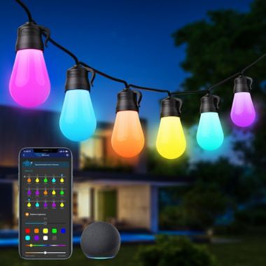 Govee Bluetooth RGBW 15-Bulb String Light Set. View a larger version of this product image.