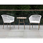 Alternate image 13 for Everhome&trade; Saybrook 3-Piece Outdoor Chat Set in White