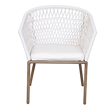 Everhome&trade; Saybrook 3-Piece Outdoor Chat Set in White. View a larger version of this product image.