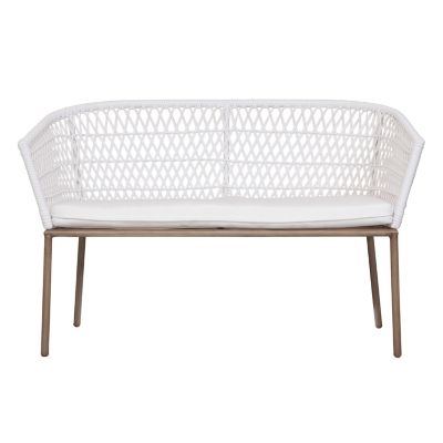Everhome&trade; Saybrook Outdoor Loveseat in White