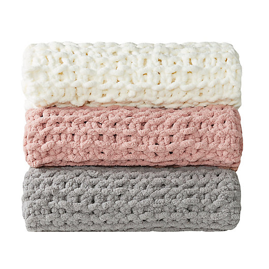 Alternate image 1 for Madison Park® Chenille Chunky Knit Throw