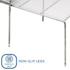 Alternate image 5 for Squared Away&trade; Expandable Metal Mesh Cabinet Shelves in Matte Nickel (Set of 2)