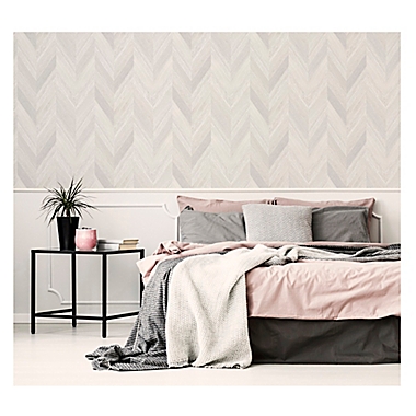 Arthouse Chevron Wood Peel and Stick Wallpaper in Neutral | Bed Bath &  Beyond