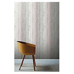 Arthouse Painted Wood Wallpaper in Pink/Grey