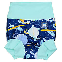 Splash About Up in the Air Happy Nappy Dou Swim Short in Blue