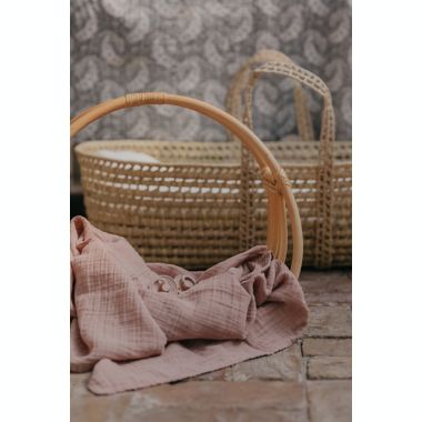 BIBS&reg; Organic Cotton Cuddle Swaddle in Blush. View a larger version of this product image.