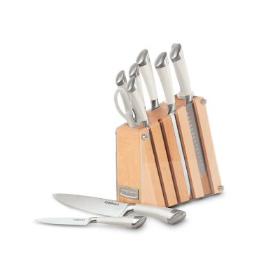 Cuisinart&reg; Stainless Steel 11-Piece Knife Block Set in White