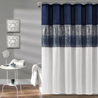 72 x 69 Amy Sia Tie Dye 2 Navy Deny Designs 2020 Shower Curtain 
