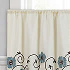 Alternate image 1 for Lush Decor Scrolling Flowers Kitchen Window Curtain Tiers (Set of 2)
