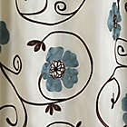 Alternate image 2 for Lush Decor Scrolling Flowers Kitchen Window Curtain Tiers (Set of 2)