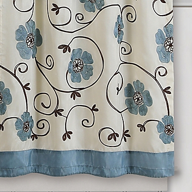 Lush Decor Scrolling Flowers Kitchen Window Curtain Tiers (Set of 2). View a larger version of this product image.