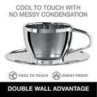 Alternate image 2 for OGGI&trade; 12 oz. Double Wall Stainless Steel Cup and Saucer
