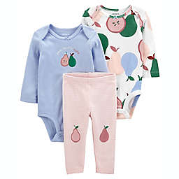 carter's® 3-Piece Pear Outfit Set in Blue/Multi