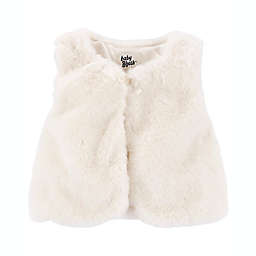OshKosh B'gosh® Size 9M Faux Fur Fashion Vest in White
