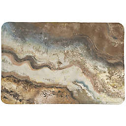 Laural Home® Lava Flow 20" x 30" Memory Foam Rug in Brown