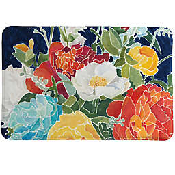 Laural Home® Midnight Florals 20" x 30" Memory Foam Bath Mat