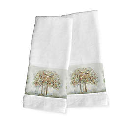 Laural Home® Nature’s Melody 2-Piece Hand Towel Set