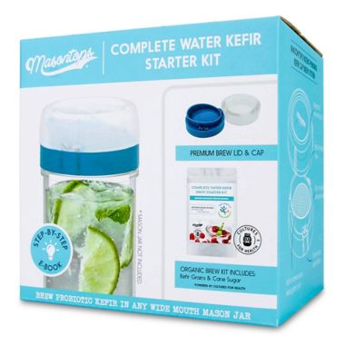 Masontops 3-Piece Wide-Mouth Water Kefir Starter Kit. View a larger version of this product image.