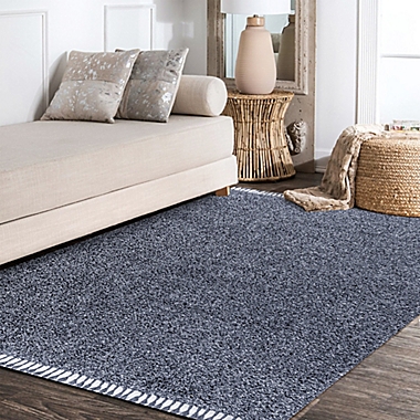 JONATHAN Y Mercer Shag Plush Tassel Runner Rug. View a larger version of this product image.
