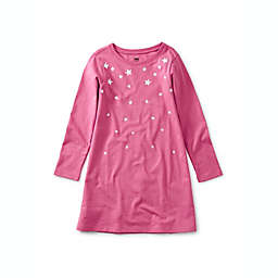Tea Collection Size 4T Star Graphic Dress in Plum