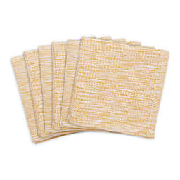 Recycled Cotton Dishcloths in Honey Gold (Set of 6)