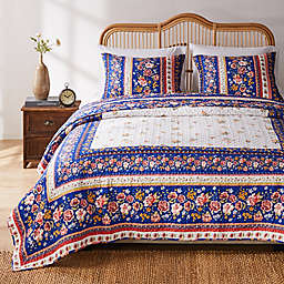 Marsha 2-Piece Reversible Twin XL Quilt Set in Blue