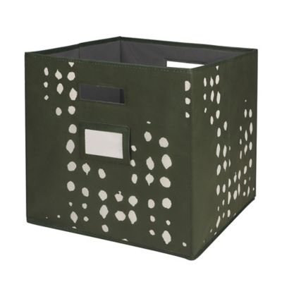 Squared Away™ 13Inch Collapsible Storage Bin in Green Bed Bath & Beyond