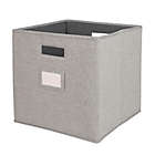 Alternate image 0 for Squared Away&trade; 13-Inch Collapsible Storage Bin w/ Label Holder in Alloy