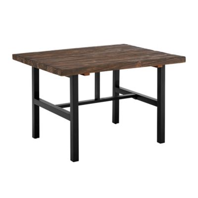 Alaterre Pomona Metal And Wood Dining Table Brown/black