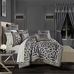 J. Queen New York® Deco 4-Piece Comforter Set in Charcoal